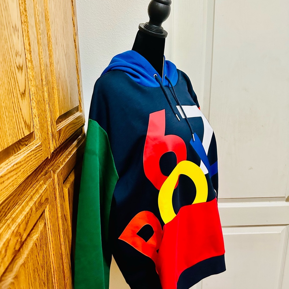 POLO RALPH LAUREN HOODED COLOR BLOCK MENS SWEATSHIRT XL - Picture 2 of 5